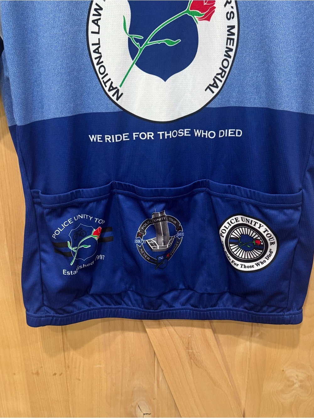 Suarez Police Full Zip Cycling Jersey Size Medium Police Unity Tour shirt - Picture 7 of 15